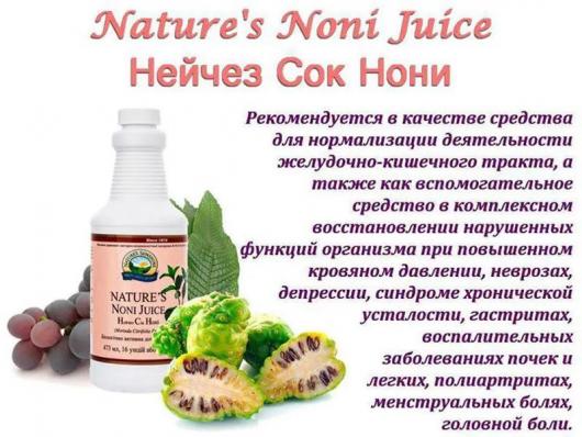 БАД Сок Нони НСП (Nature's Noni Juice), 473 мл